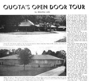 From the Archives: Quota BR’s Open Door Tour