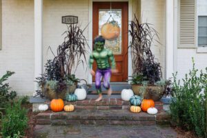 Embrace the dark side this Halloween with front porch plantings in midnight hues